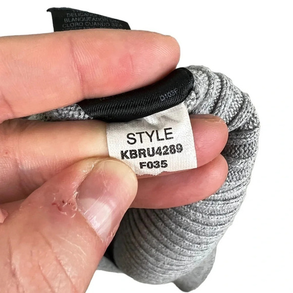 DKNY Jeans • Gray Ribbed Crewneck Sweater - Picture 7 of 7